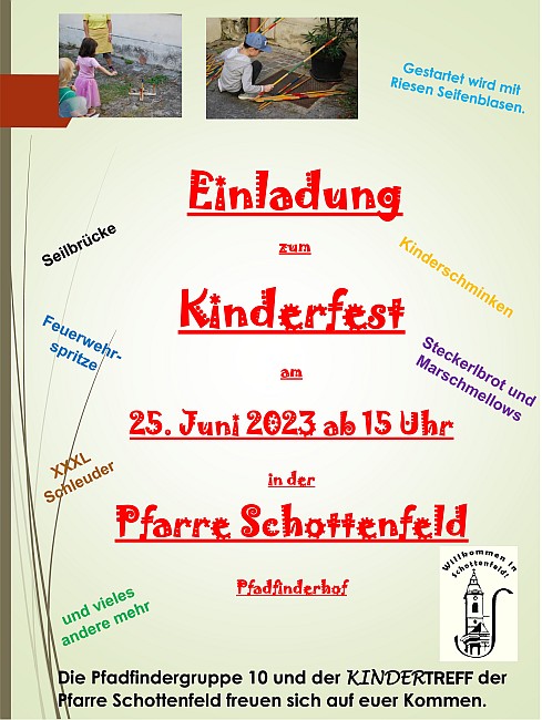 Kinderfest w�hrend des Pfarrfests